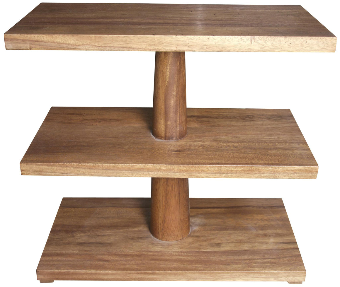 Noir Fatima Side Table - Dark Walnut