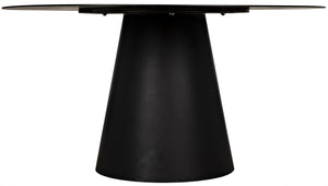 Vesuvius Dining Table - Black Metal
