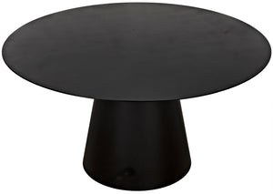 Vesuvius Dining Table - Black Metal