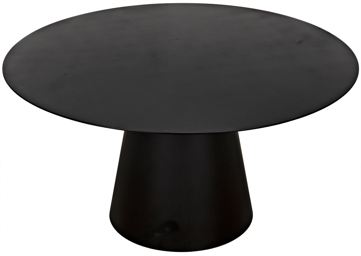 Vesuvius Dining Table - Black Metal