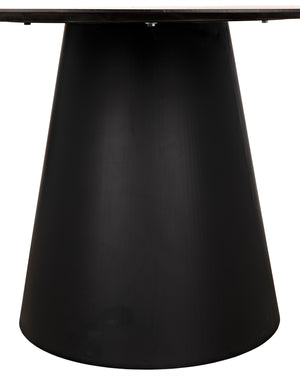 Vesuvius Dining Table - Black Metal