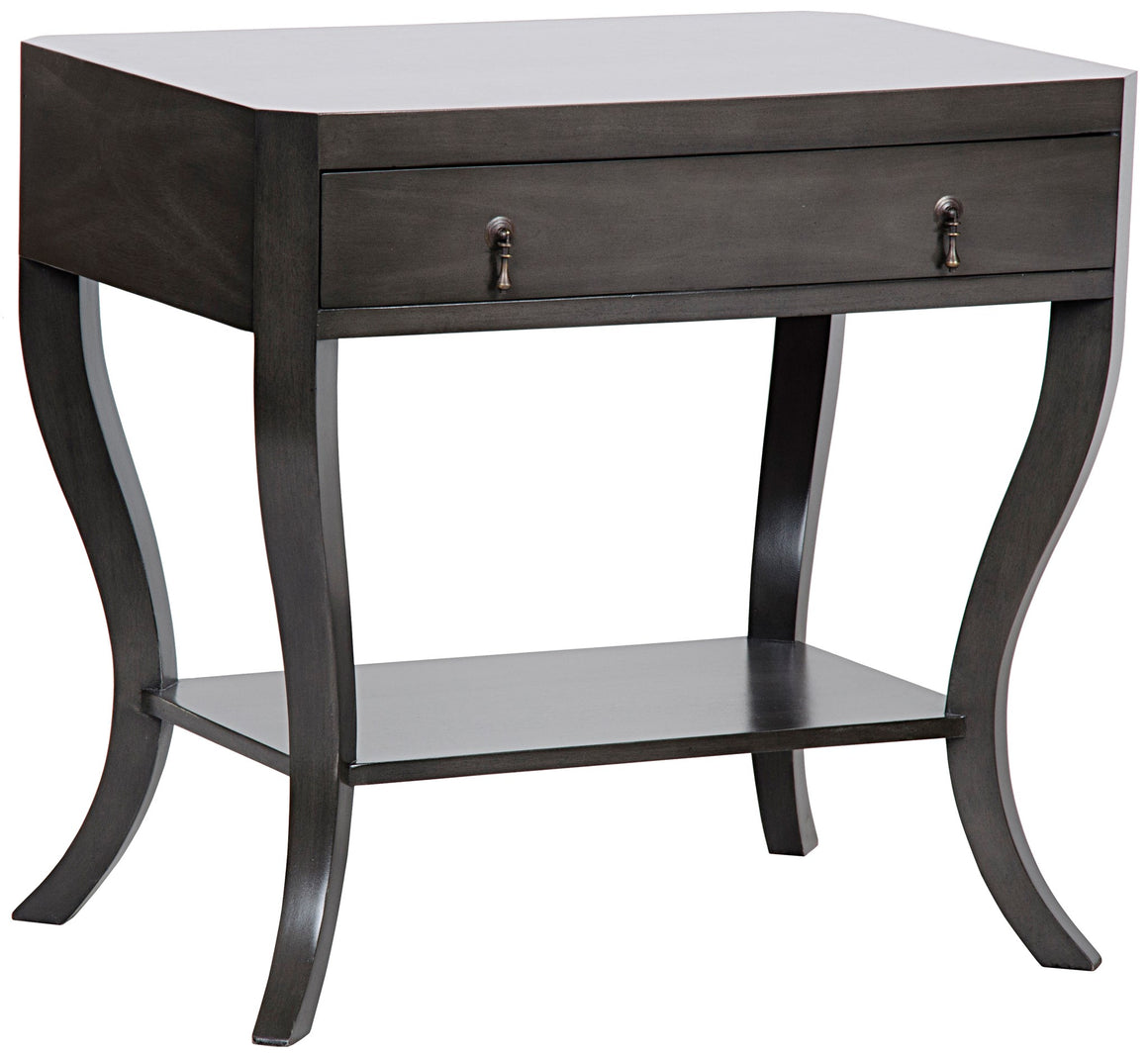 Noir Weldon Side Table - Pale Brown