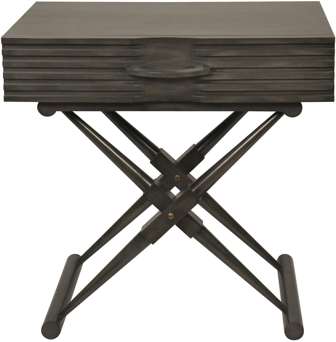 Noir Zanta Mahogany Side Table - Pale Brown