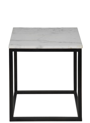Noir Manning Side Table - Black Metal - Small