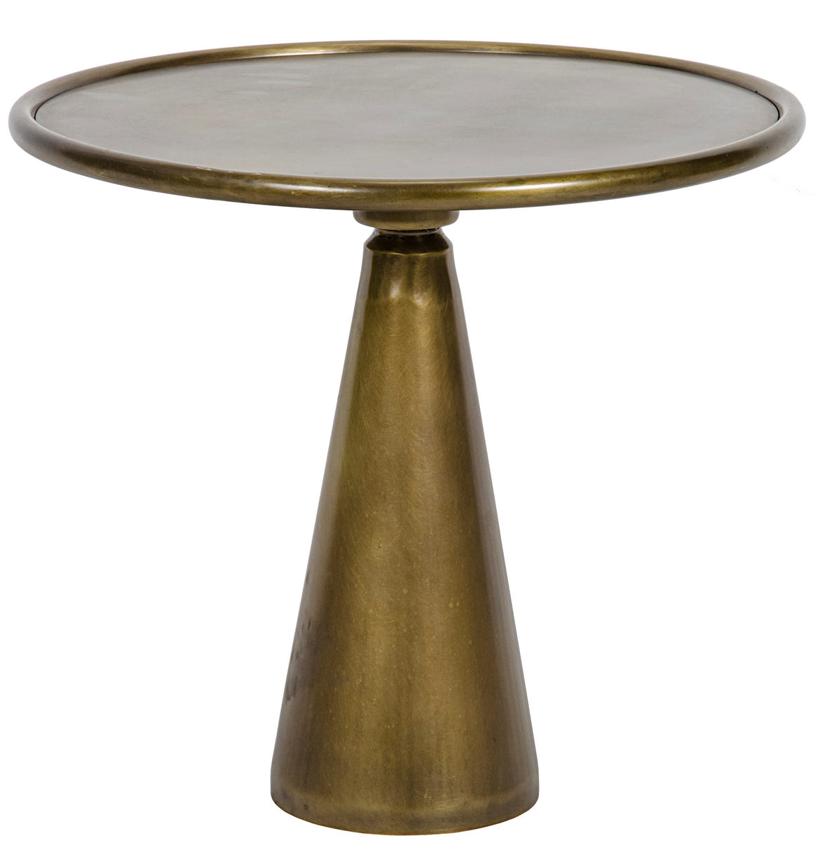 Noir Hiro Side Table - Short - Antique Brass