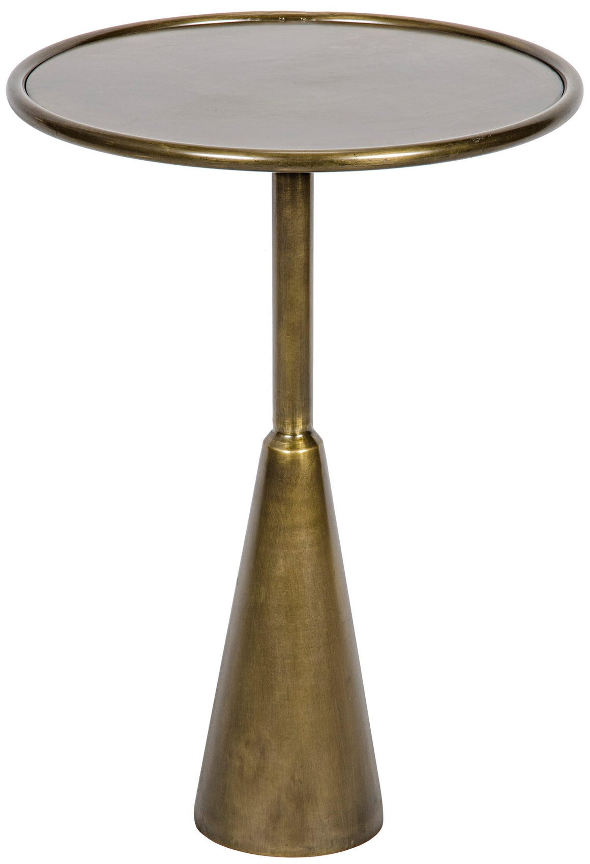 Noir Hiro Side Table - Antique Brass