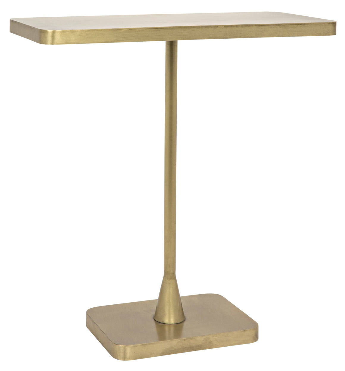 Noir Hild Side Table - Antique Brass