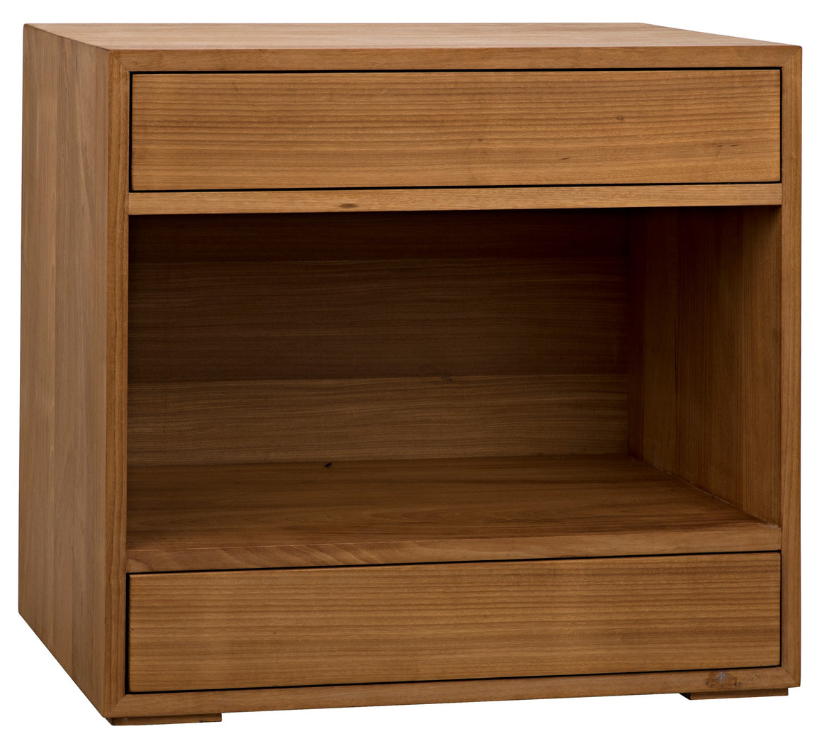 Noir SL05 Side Table - Gold Teak