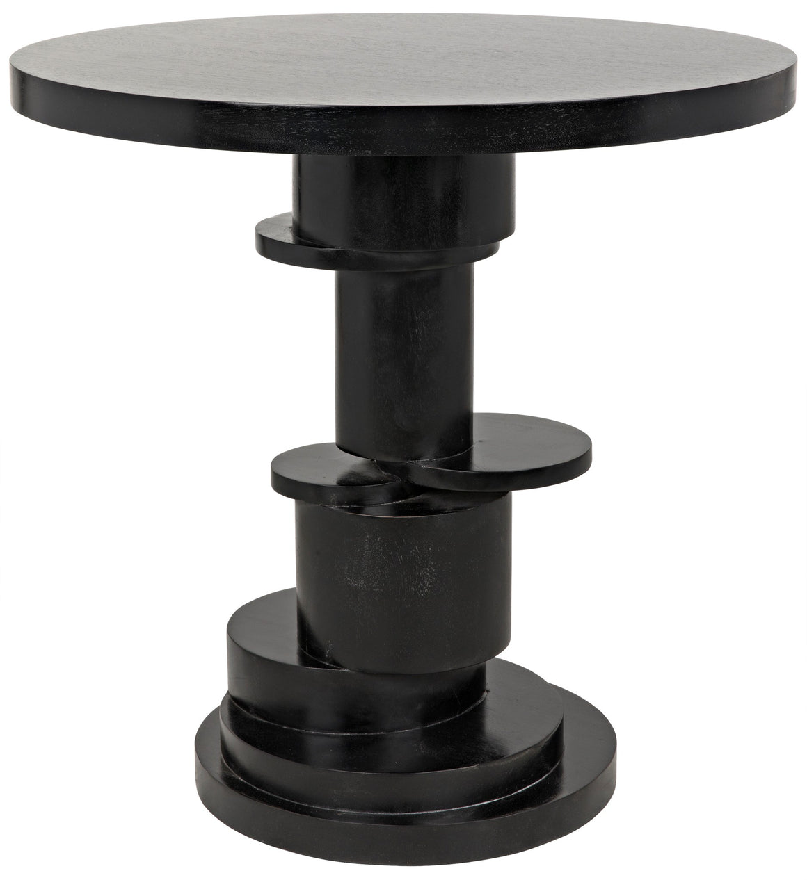 Noir Hugo Askew Side Table - Black