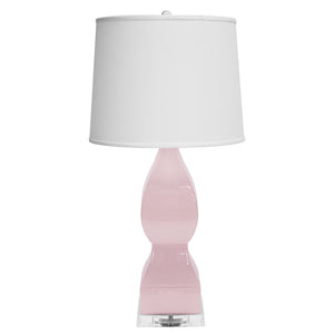Worlds Away Gwyneth Table Lamp – Blush Pink