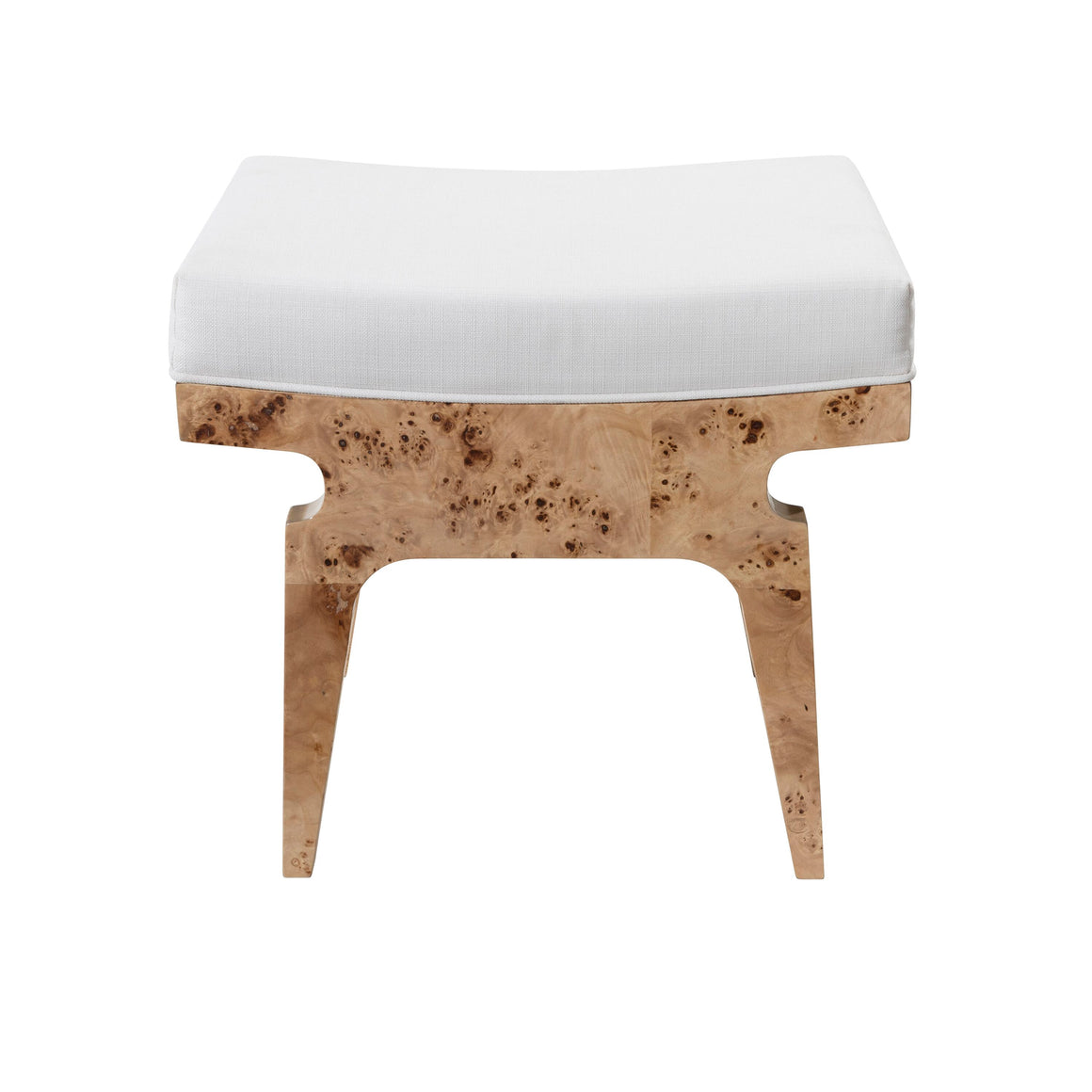 Worlds Away Fergie Stool - Burlwood