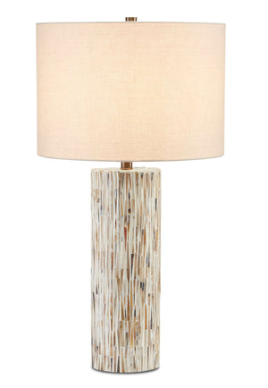 Aquila Table Lamp - Natural Bone/Antique Brass