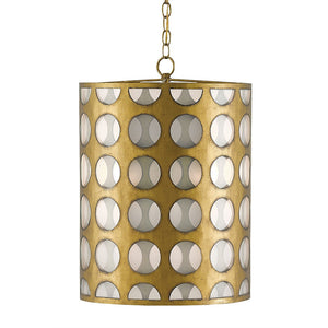 Currey and Company Go Go Circle Pendant Light – Antique Brass