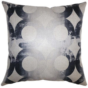 Grey And Black Rings Pillow