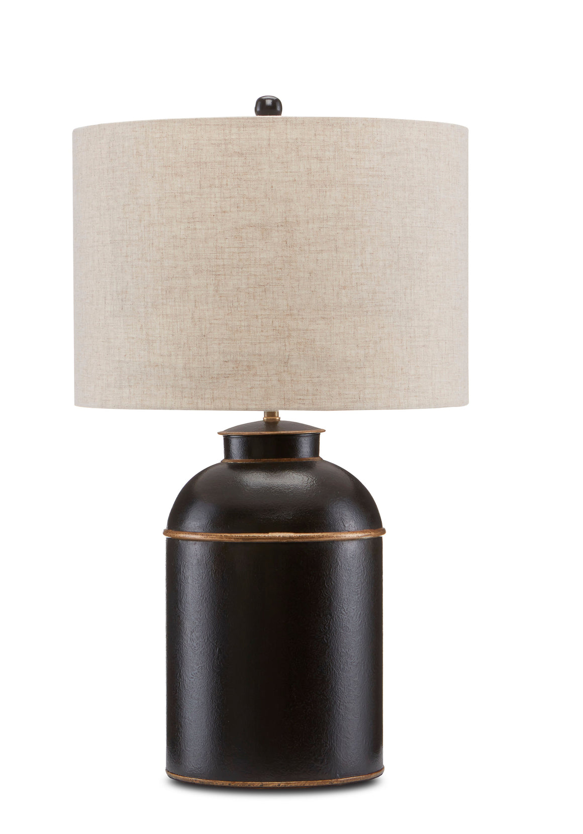 Currey and Company London Black Table Lamp - Black/Gold