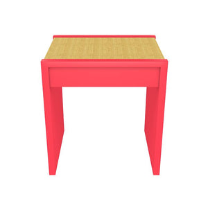 Harbour Island 1-Drawer Lacquer Side Table – Pink (Additional Colors Available)