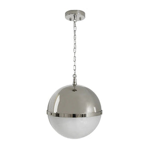 Worlds Away Harpo Globe Pendant - Nickel