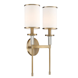 Hatfield 2 Light Polished Nickel Wall Mount