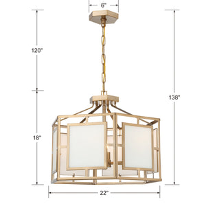 Libby Langdon For Crystorama Hillcrest 6 Light Vibrant Gold Chandelier