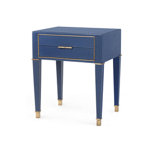 2-Drawer Side Table in Navy Blue | Hunter Collection | Villa & House