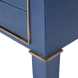2-Drawer Side Table in Navy Blue | Hunter Collection | Villa & House