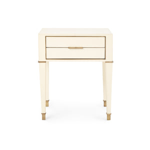 2-Drawer Side Table in Ivory | Hunter Collection | Villa & House