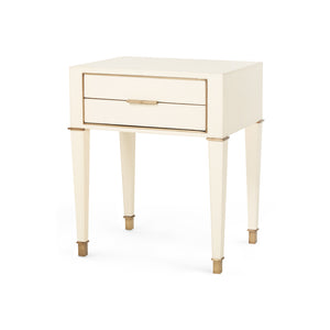 2-Drawer Side Table in Ivory | Hunter Collection | Villa & House