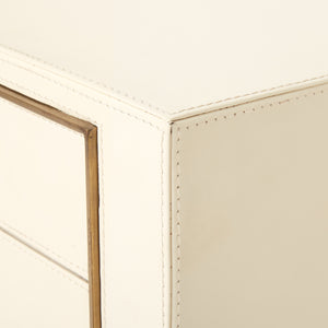 2-Drawer Side Table in Ivory | Hunter Collection | Villa & House