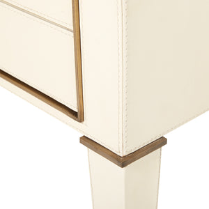 2-Drawer Side Table in Ivory | Hunter Collection | Villa & House