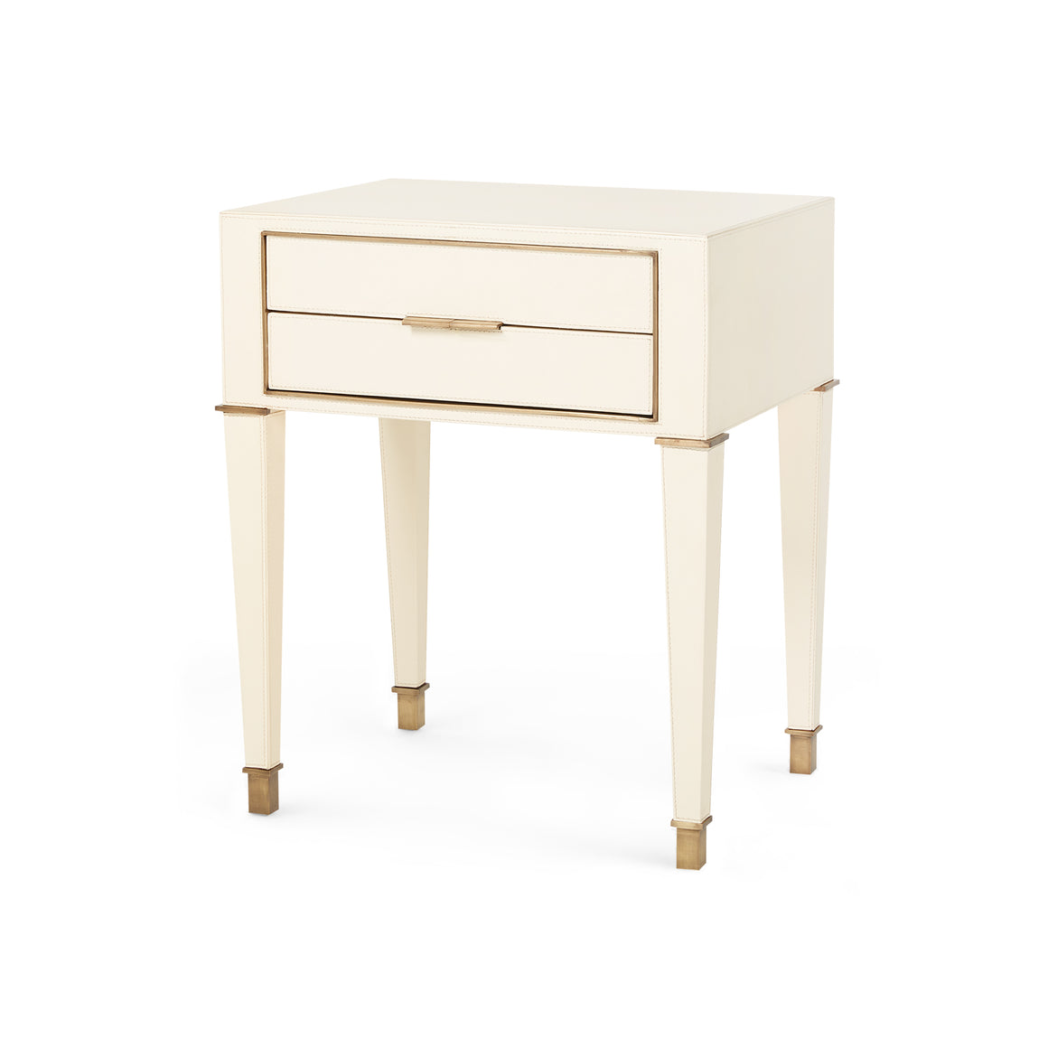 2-Drawer Side Table in Ivory | Hunter Collection | Villa & House