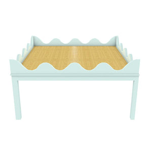 Hobe Sound 36" Lacquer Coffee Table - Ocean Blue (Additional Colors Available)
