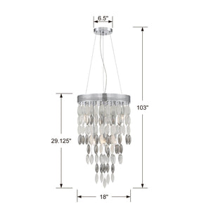 Hudson 6 Light Chrome Chandelier