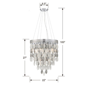 Hudson 9 Light Chrome Chandelier