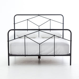 Casey Iron King Bed - Black