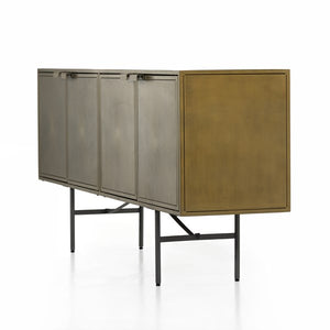 Sunburst Sideboard-Aged Brass