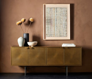 Sunburst Sideboard-Aged Brass