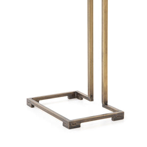 Acid Etch C Table- Antique Brass