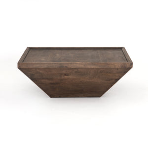Drake Square Coffee Table - Aged Brown