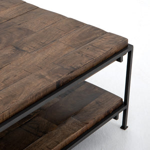 Simien Square Coffee Table-Gunmetal