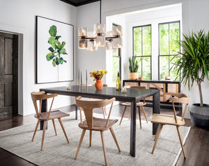 Ava Large Chandelier - Aged Metallic Glass