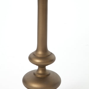 Marlow Matchstick Pedestal Table - Matte Brass