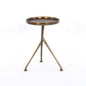 Schmidt Accent Table - Raw Antique Brass