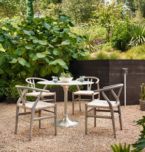 Simone Bistro Table - Raw Antique Nickel