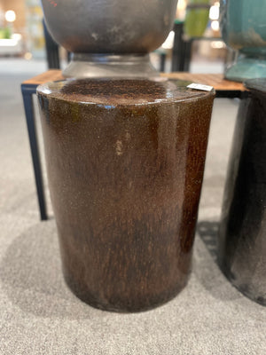 Mocha Brown Cylinder Garden Stool