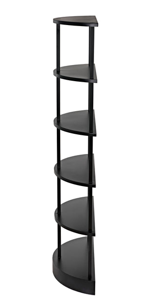Spago Bookcase, Black Metal