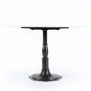 Lucy Round Marble & Iron Dining Table
