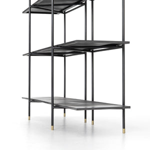 Vito Bookshelf-Distressed Iron