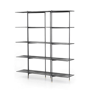 Vito Bookshelf-Distressed Iron