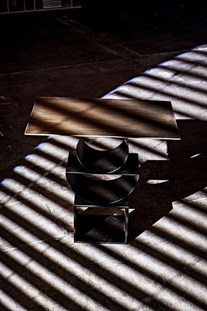 Shape Side Table - Black Metal