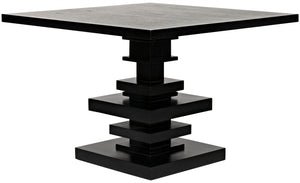 Corum Square Table - Hand Rubbed Black